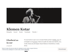Tablet Screenshot of klemenkotar.com